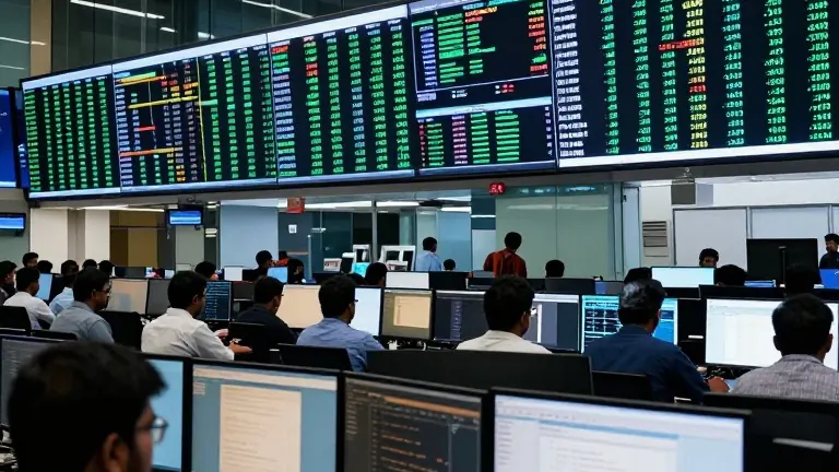 Illustration for: Jio Platforms shares gain 21.5% in historic Indian market debut