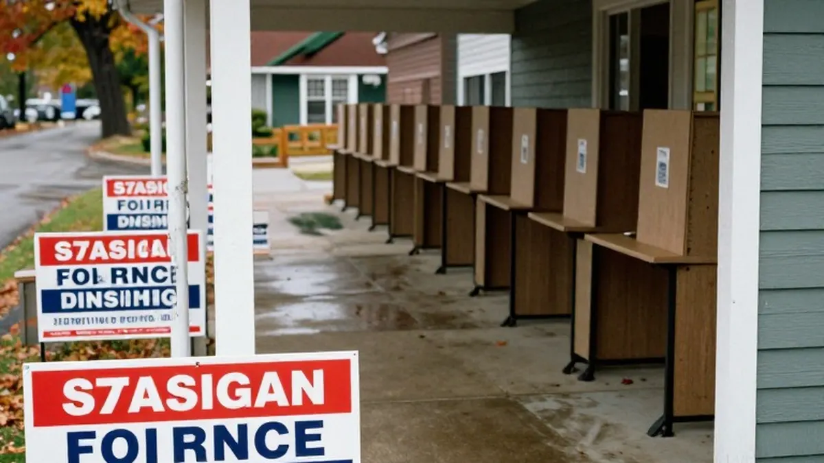 Illustration for: Faith and Family Ties Draw Scrutiny in Michigan Senate Race