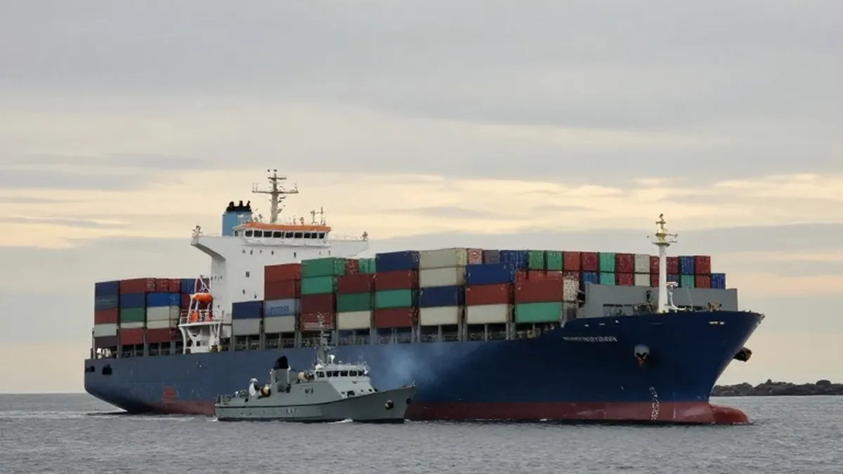 Illustration for: Three Sea Drones Hit Container Ship Off Bulgaria, Crew Rescued