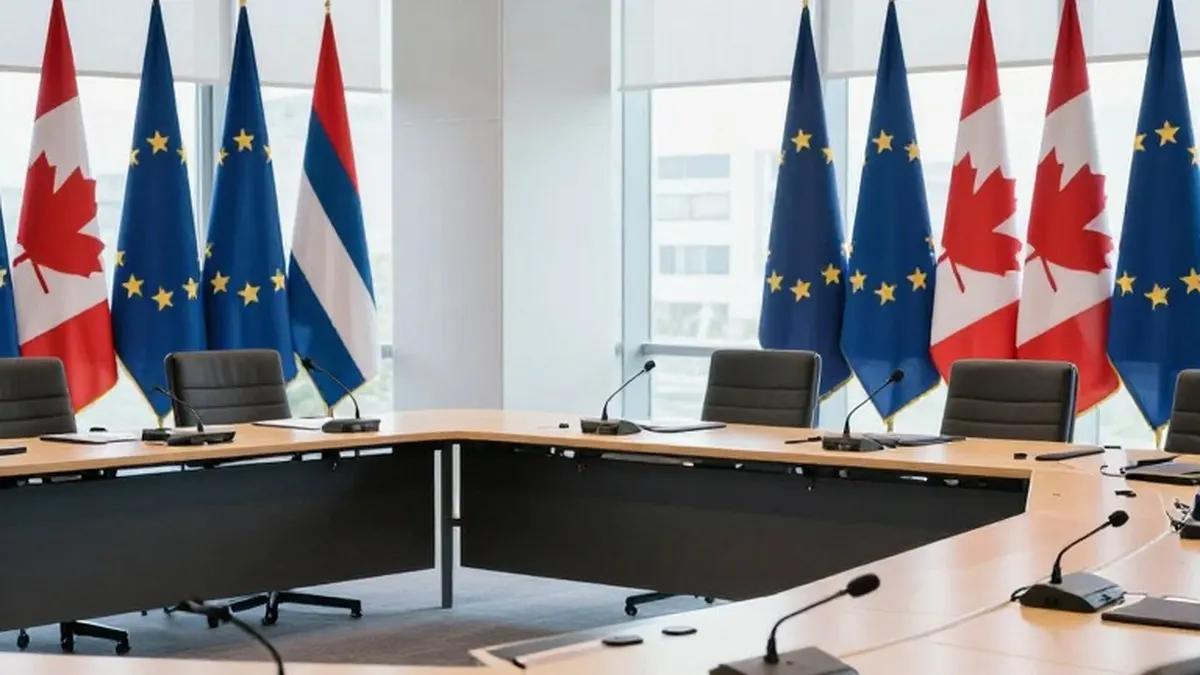 Illustration for: EU Drops Associate Membership Label for Canada in New Summit Draft