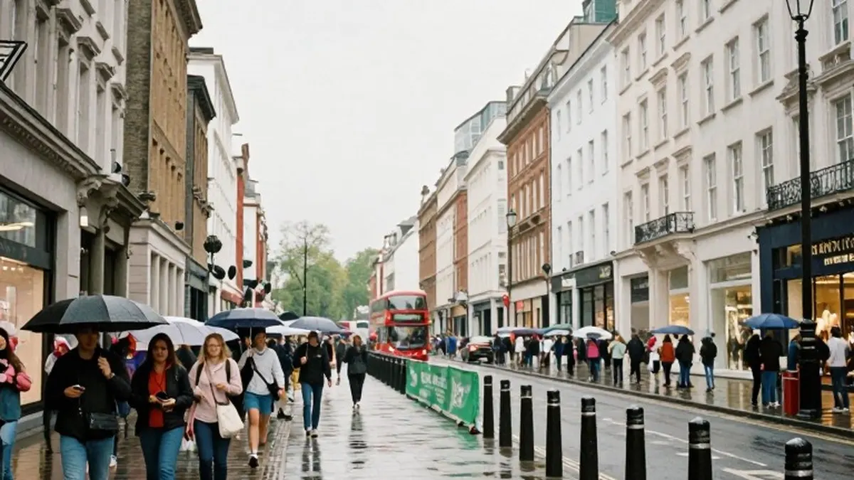 Illustration for: Shoppers Welcome Oxford Street Going Car-Free, While Taxi Drivers and Cyclists Push Back
