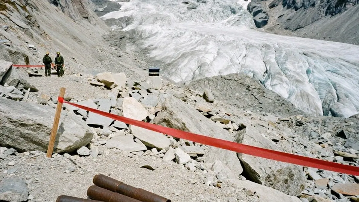 Illustration for: Retreating Dolomites glaciers give up hundreds of unexploded first world war munitions